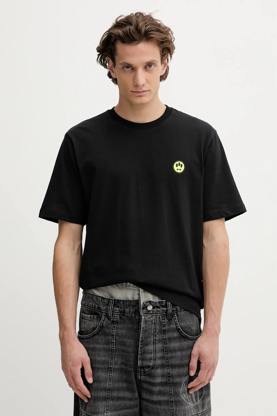 Odzież Barrow t-shirt bawełniany F5BWUATH059 czarny