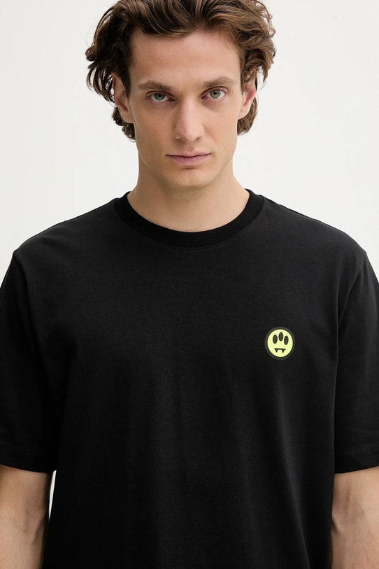 Barrow t-shirt bawełniany czarny F5BWUATH059