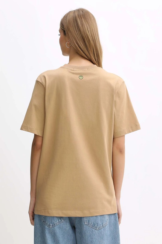 Bavlněné tričko Barrow F5BWUATH070 béžová
