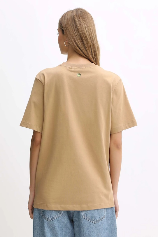 Bavlněné tričko Barrow F5BWUATH070 béžová