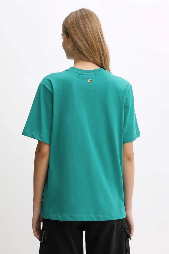 Barrow t-shirt in cotone F5BWUATH070 turchese