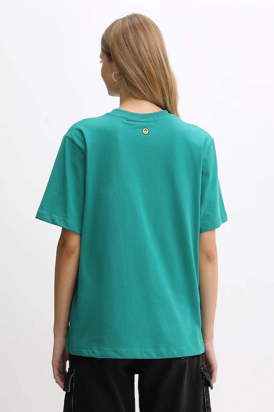 Barrow t-shirt in cotone F5BWUATH070 turchese