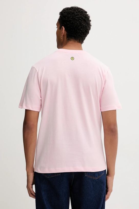 Barrow t-shirt bawełniany różowy F5BWUATH070