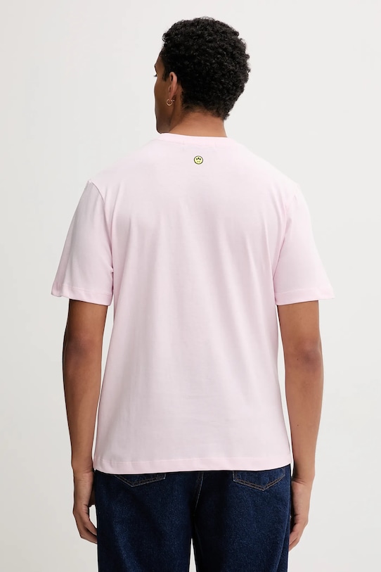 Βαμβακερό μπλουζάκι Barrow ροζ F5BWUATH070