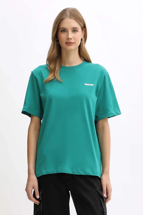 Barrow t-shirt in cotone F5BWUATH070 verde AW25