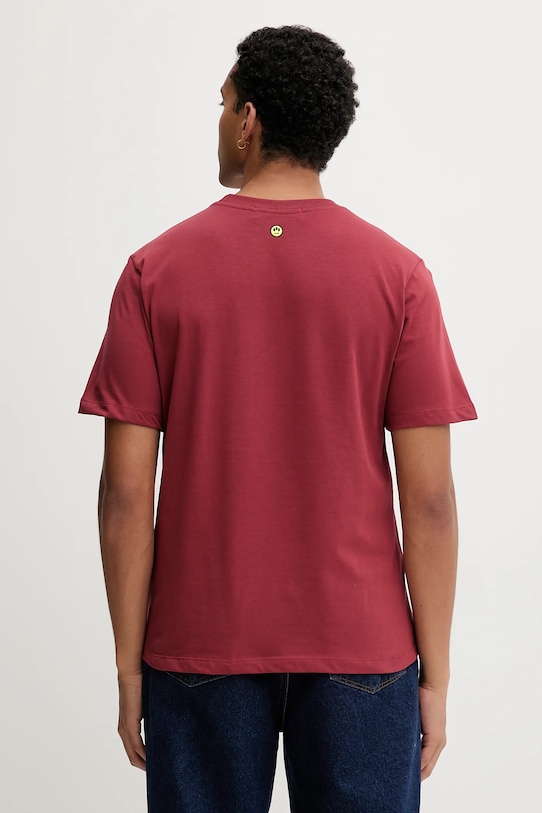 Хлопковая футболка Barrow бордо F5BWUATH070