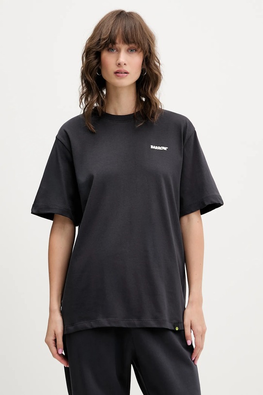 Barrow t-shirt bawełniany bawełna szary F5BWUATH070