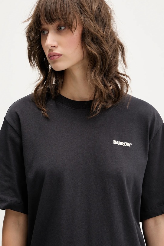 Barrow t-shirt bawełniany szary F5BWUATH070