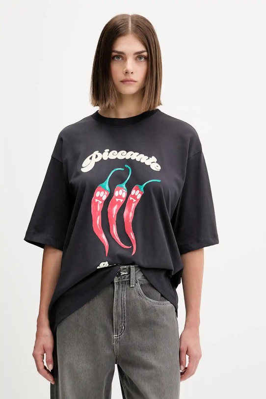 Ρούχα Βαμβακερό μπλουζάκι Barrow F5BWUATH079 γκρί