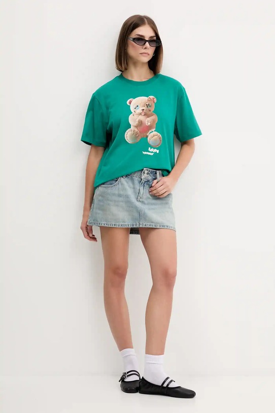 Barrow t-shirt in cotone F5BWUATH118 turchese