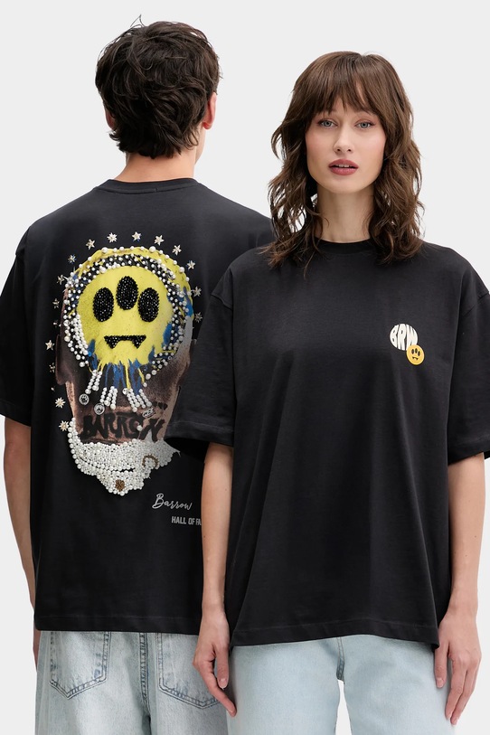 Хлопковая футболка Barrow хлопок чёрный F5BWUATH124