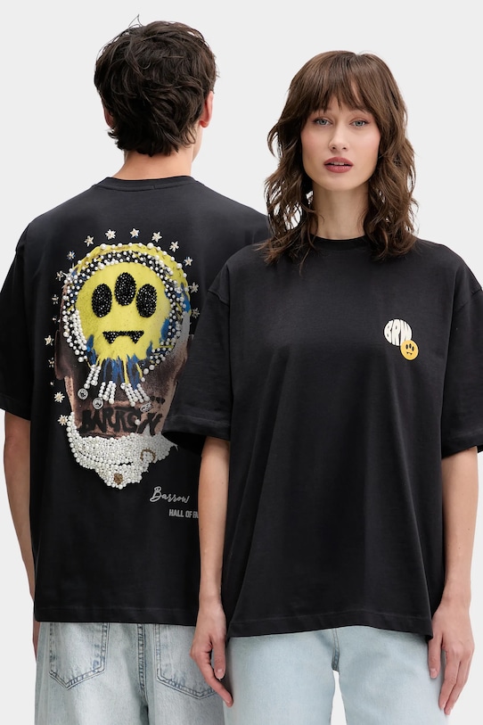 Хлопковая футболка Barrow хлопок чёрный F5BWUATH124