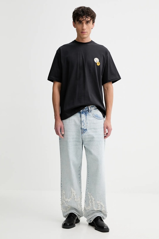 Odzież Barrow t-shirt bawełniany F5BWUATH124 czarny