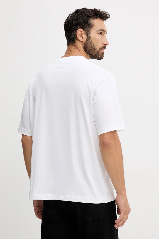 Дрехи Памучна тениска Lacoste TH7744 бял