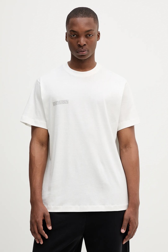 Pangaia t-shirt bawełniany 3-pack nadruk beżowy 10002567