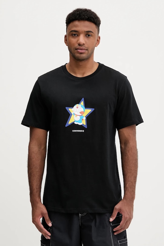 Îmbrăcăminte Converse tricou din bumbac X DORAEMON GRAPHIC 10028894.A01 negru