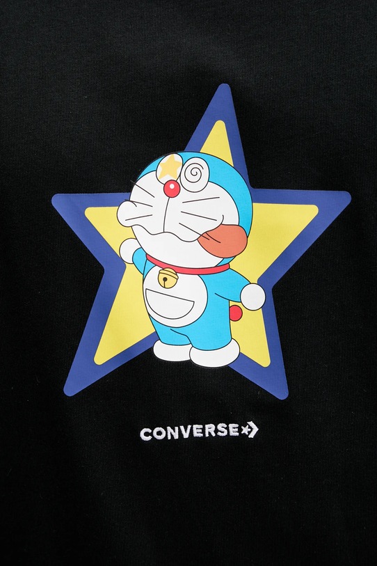 Converse t-shirt bawełniany X DORAEMON GRAPHIC 10028894.A01 czarny