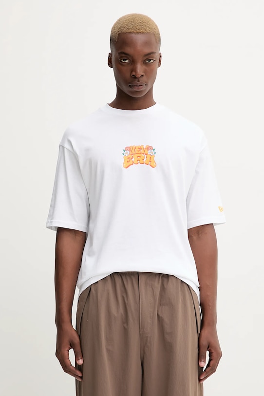 New Era tricou din bumbac alb 60684402