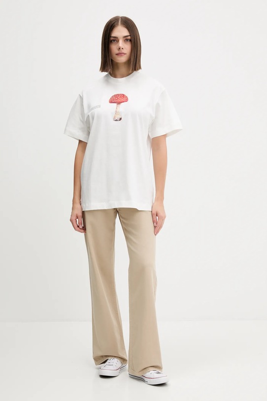 Pangaia t-shirt bawełniany 10002601 biały