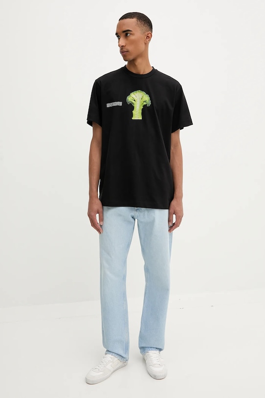 Pangaia t-shirt bawełniany 10002603 czarny AW25