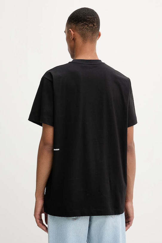 Pangaia t-shirt bawełniany czarny 10002603