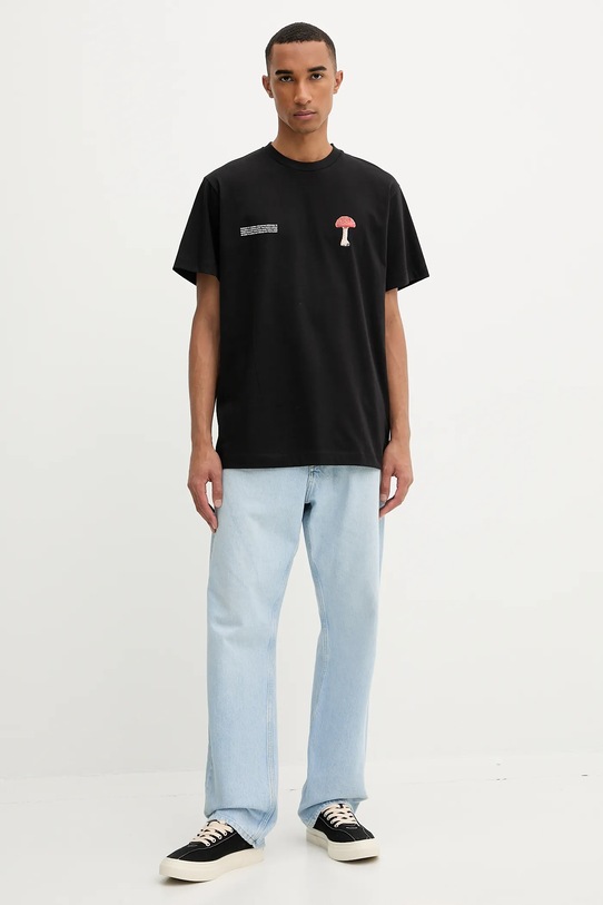 Одяг Бавовняна футболка Pangaia 10002604. чорний