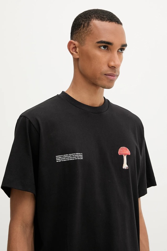 Pangaia tricou din bumbac negru 10002604.