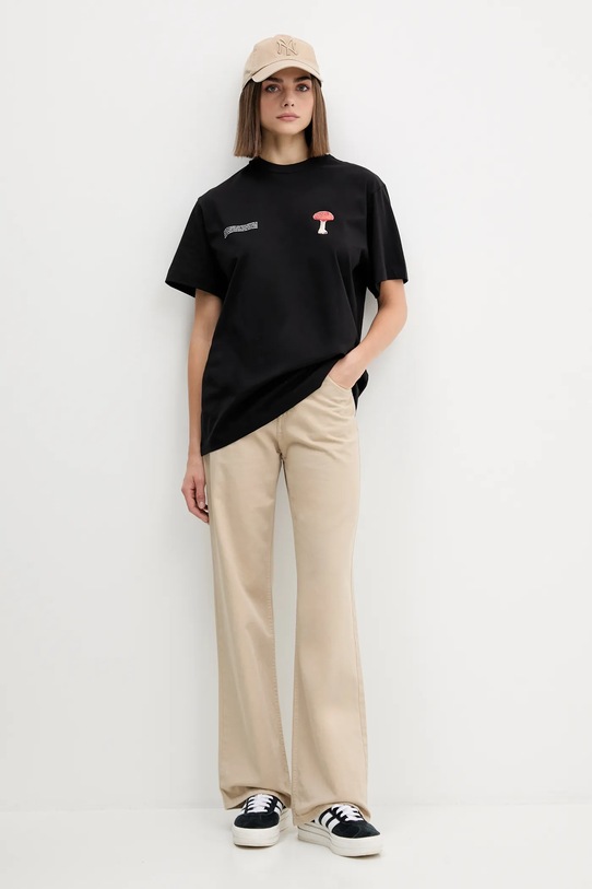 Бавовняна футболка Pangaia 10002604. чорний