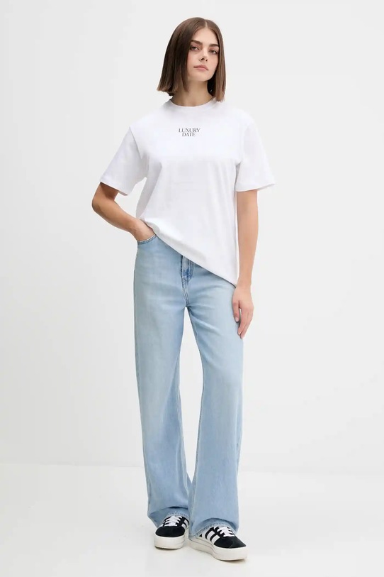 Kaotiko tricou din bumbac AR021.01S.G002 alb AW25