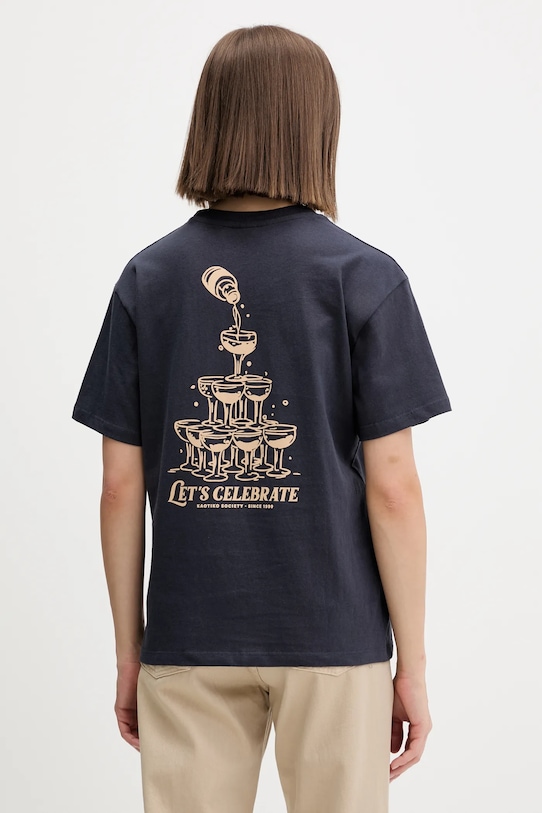 Kaotiko tricou din bumbac AR020.01.G002 bleumarin