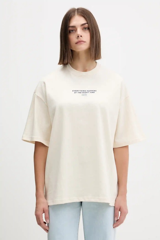 Kaotiko tricou din bumbac bej AR050.01S.G002