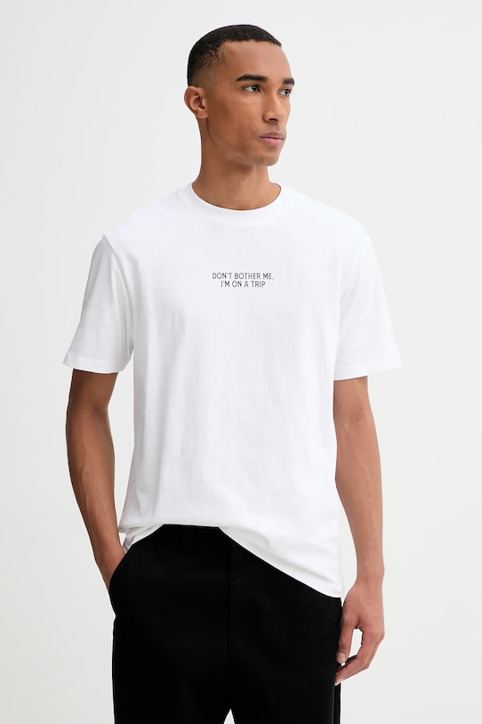 Kaotiko tricou din bumbac alb AR011.01S.G002