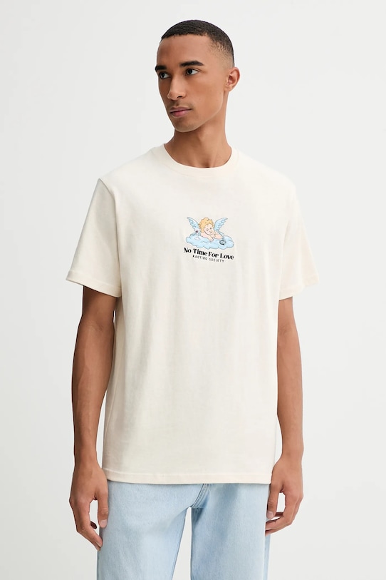 Kaotiko tricou din bumbac imprimeu bej AR013.01S.G002