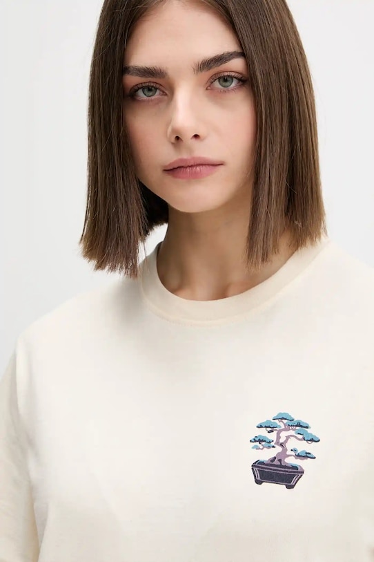 Бавовняна футболка Kaotiko бежевий AR080.01.G002