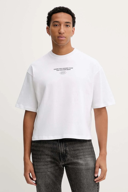 Kaotiko tricou din bumbac alb AR023.01S.M002