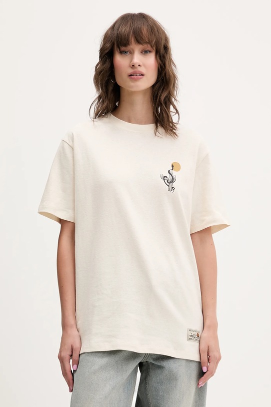 Odzież Kaotiko t-shirt bawełniany AR064.01S.G002 beżowy