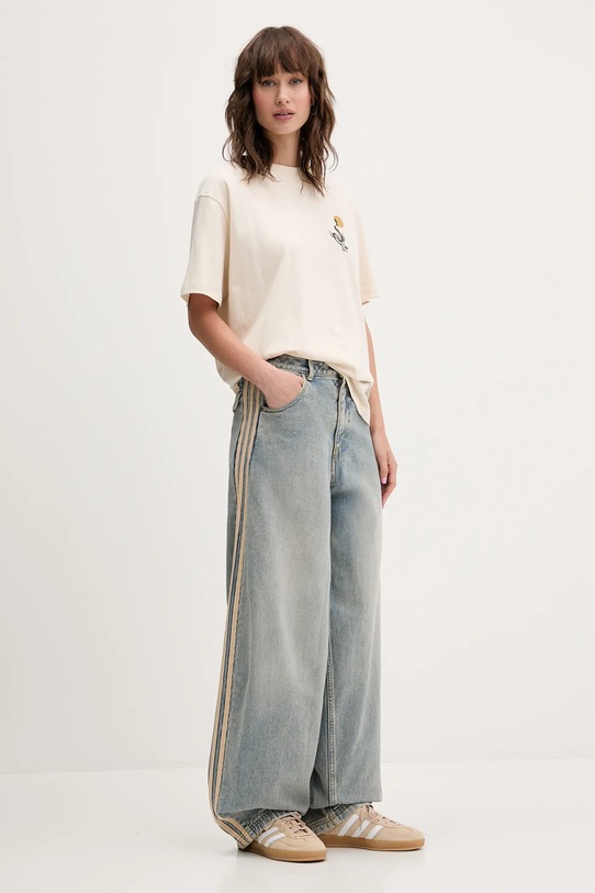 Oblečenie Bavlnené tričko Kaotiko AR064.01S.G002 béžová