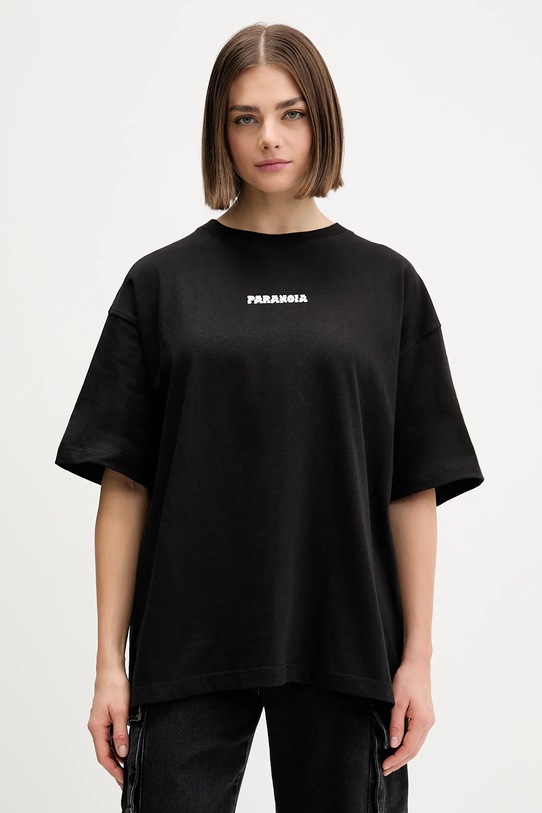 Odzież Kaotiko t-shirt bawełniany AR090.01.G002 czarny