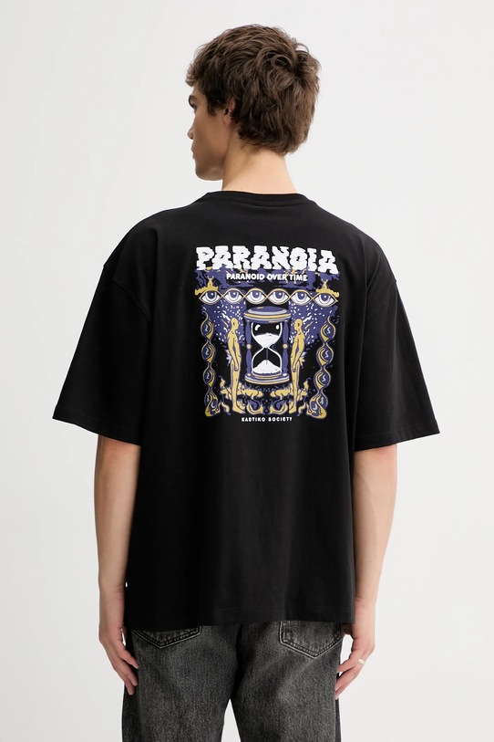 Abbigliamento Kaotiko t-shirt in cotone AR090.01.G002 nero