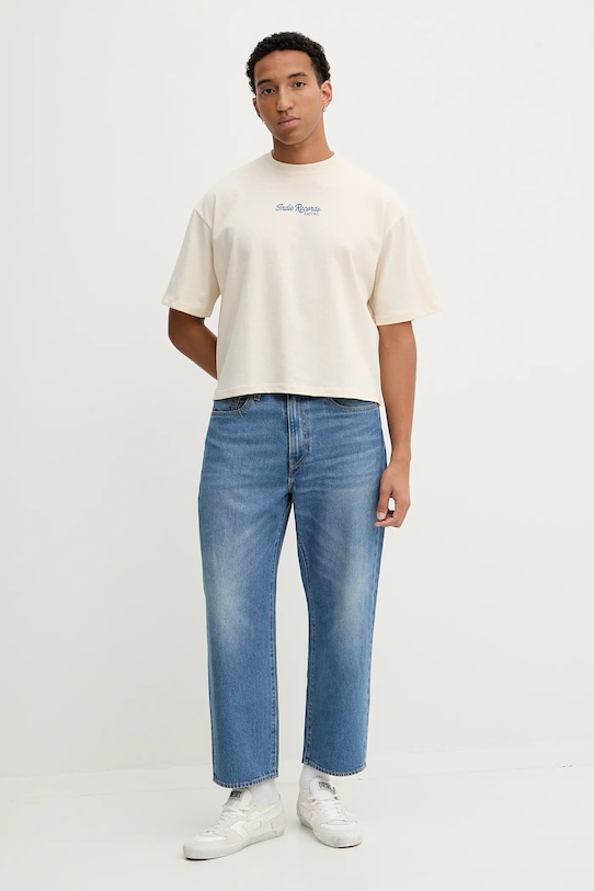 Kaotiko tricou din bumbac AR028.01S.M002 bej AW25