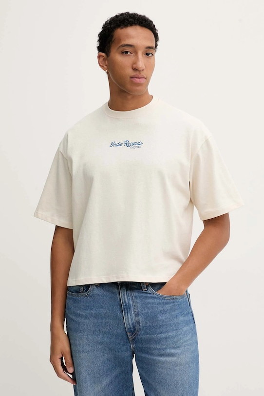 Kaotiko tricou din bumbac bej AR028.01S.M002