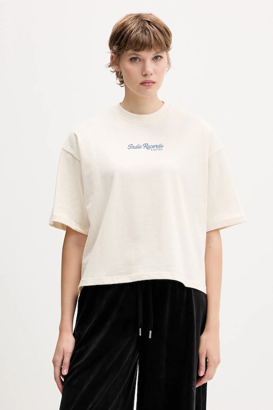 Kaotiko tricou din bumbac AR028.01S.M002 bej