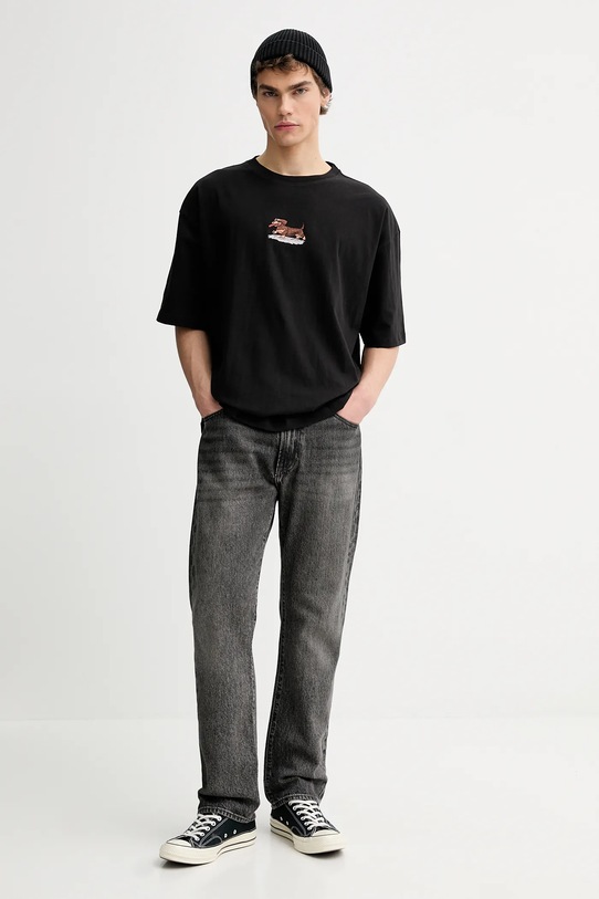 Abbigliamento Kaotiko t-shirt in cotone AR052.02.G002 nero