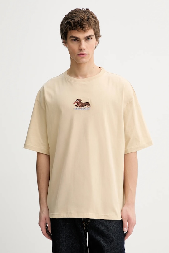 Kaotiko t-shirt bawełniany beżowy AR052.01S.G002