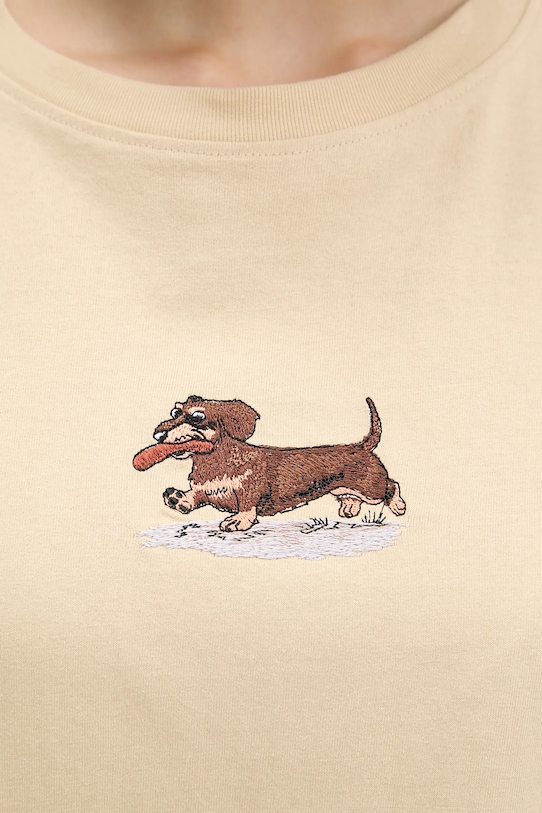 Kaotiko t-shirt bawełniany AR052.01S.G002 beżowy