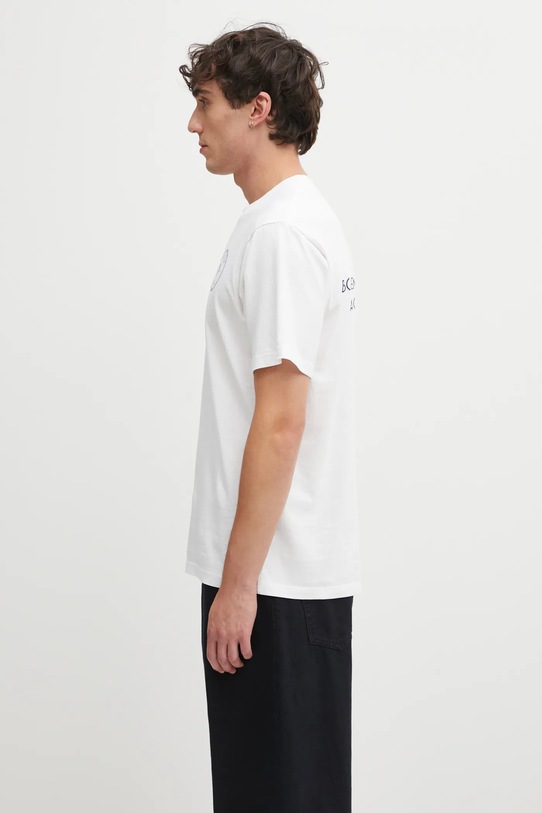 Odzież Sporty & Rich t-shirt bawełniany Eden Crest Kennedy TO043501621WH01 biały