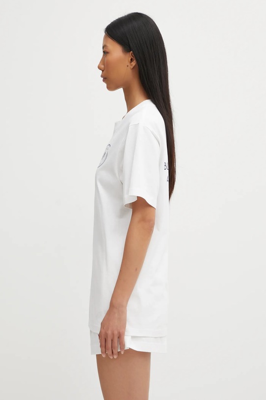 Sporty & Rich t-shirt bawełniany Eden Crest Kennedy biały TO043501621WH01