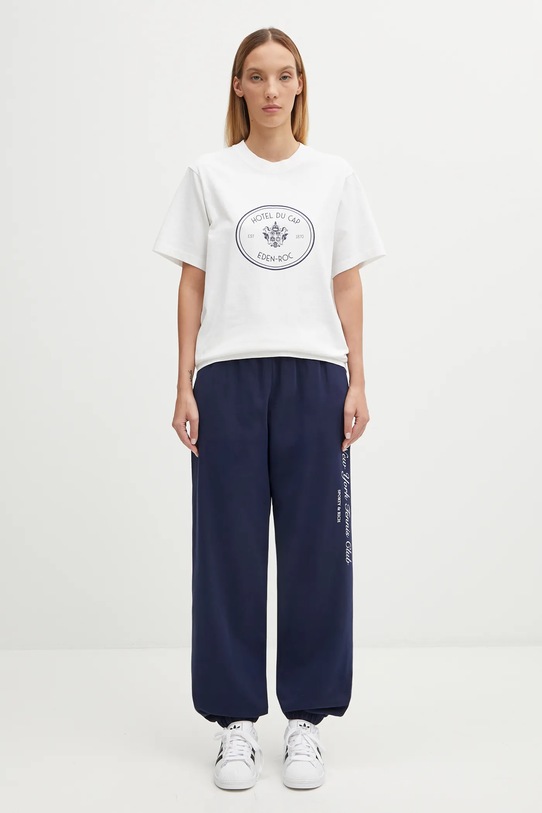 Sporty & Rich t-shirt bawełniany Eden Crest TO04360666WH01