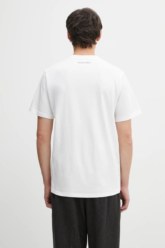 Sporty & Rich t-shirt bawełniany Eden Crest TO04360666WH01 biały