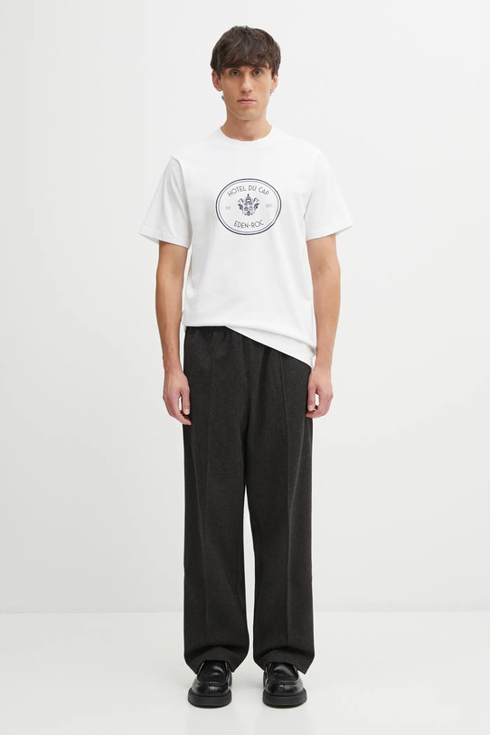 Sporty & Rich t-shirt bawełniany Eden Crest TO04360666WH01